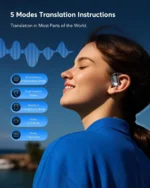 translation earbuds 198 real size and design view