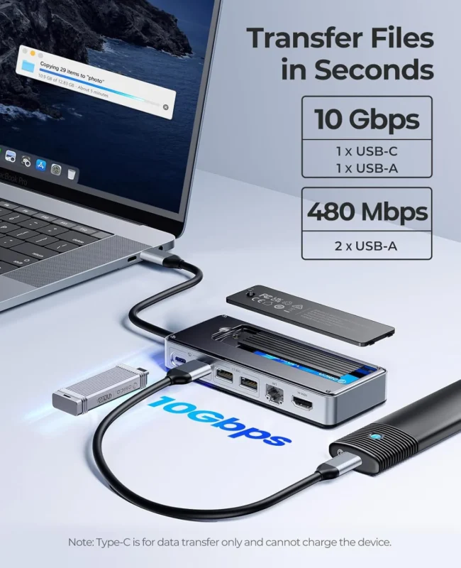 orico usb hub ssd accessory and feature image